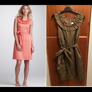J.Crew Ruffled Cotton Sateen Dress size 4